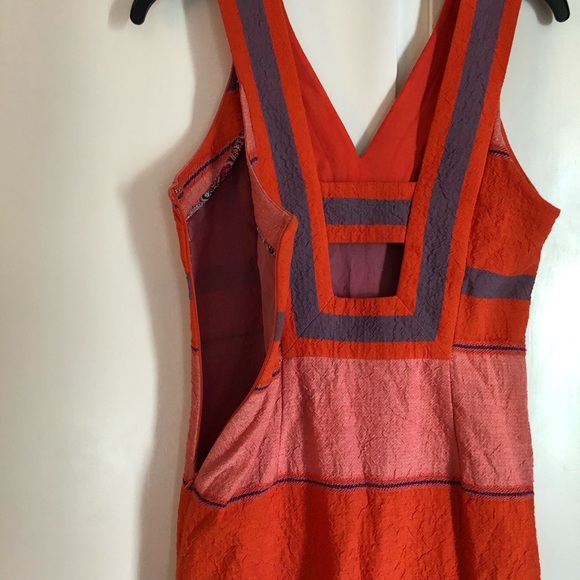 Anthropologie HD In Paris Cotton Sorbet Stripe Cutout Shift Dress, Size 2P - Picture 9 of 12